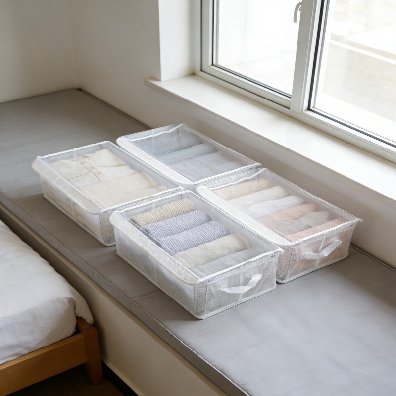 Clear Closet Storage Bin with Lid — thumbnail 3