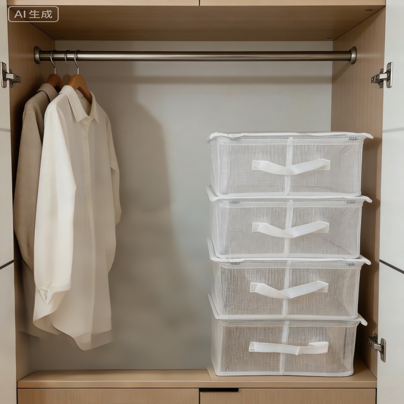 Clear Closet Storage Bin with Lid — thumbnail 7