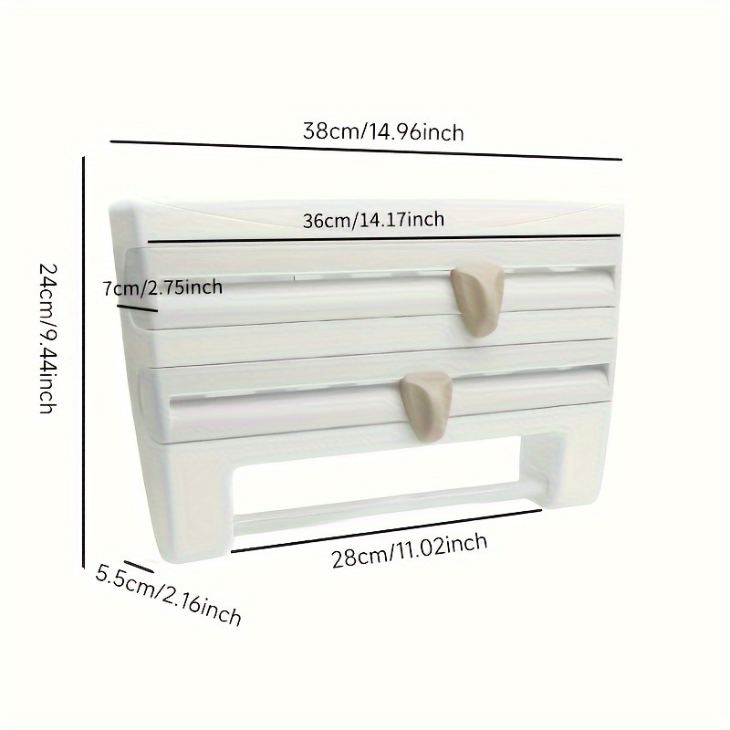 Wall-Mounted Kitchen Wrap and Foil Dispenser — thumbnail 8