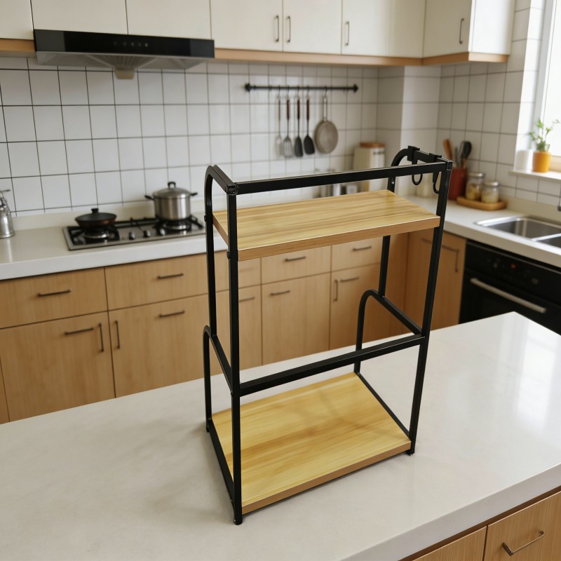 Slim Countertop Shelf with Open Storage — thumbnail 4