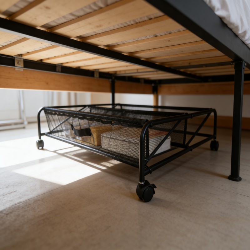 Rolling Under-Bed Storage Basket — thumbnail 4