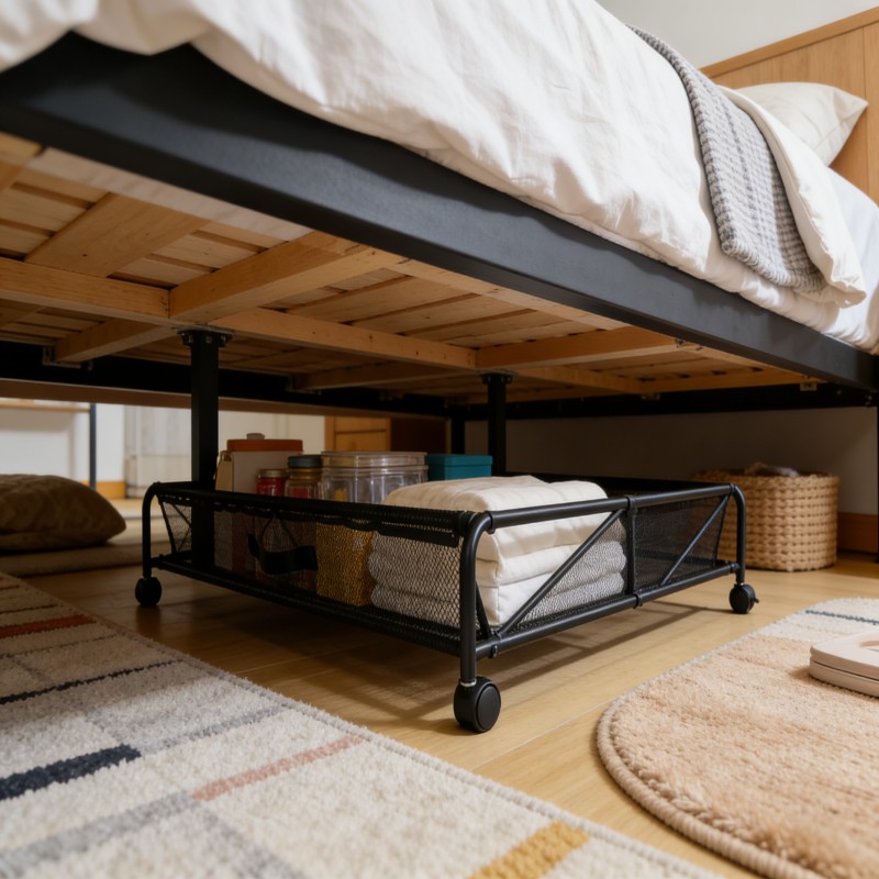 Rolling Under-Bed Storage Basket — thumbnail 3