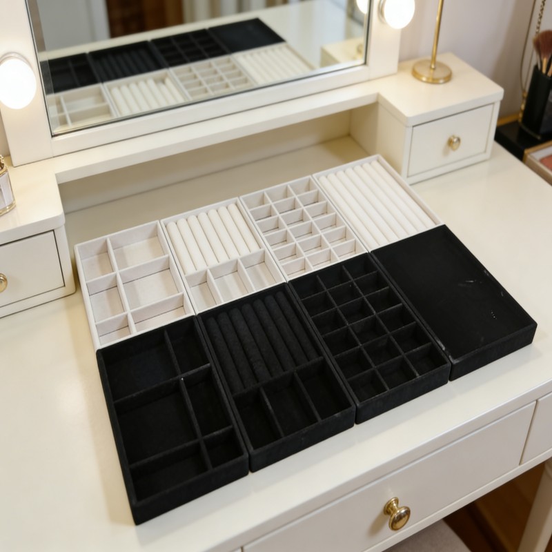 Compartmented Jewelry Drawer Organizer Tray — thumbnail 6