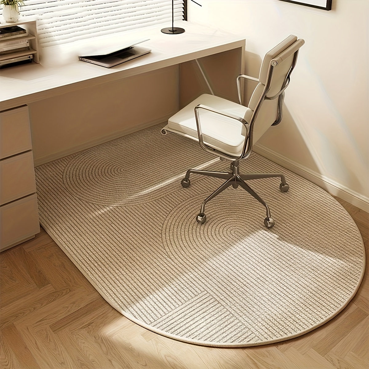 Round Floor Mat for Desk Chairs