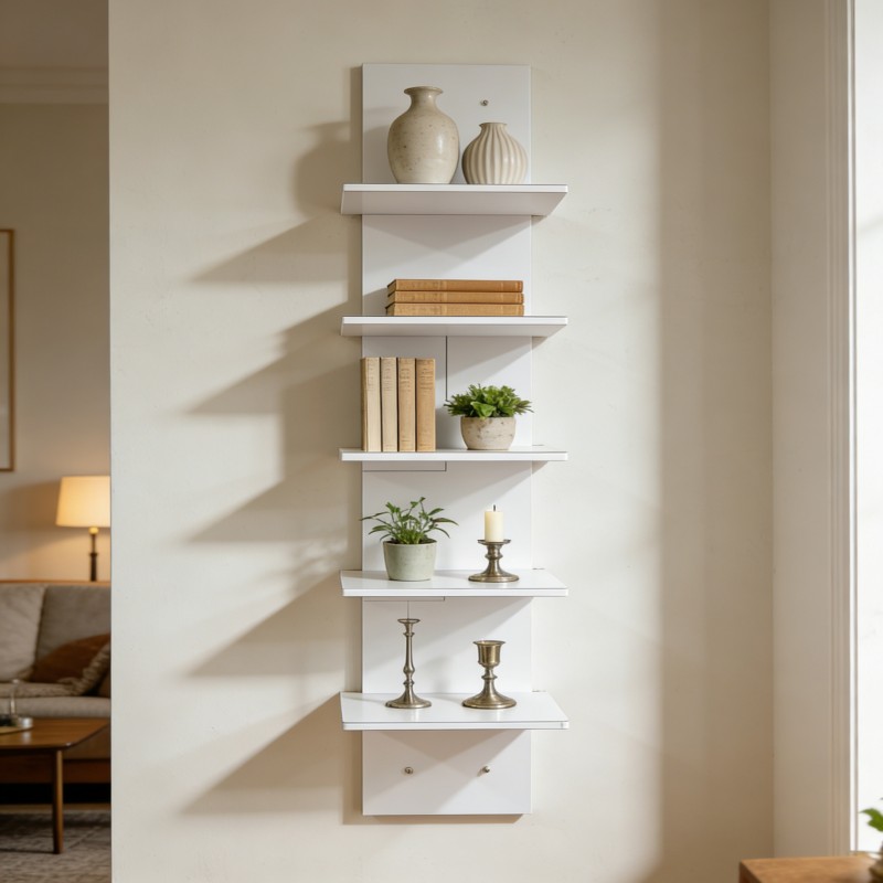 Wall-Mounted Zigzag Corner Display Shelf — thumbnail 5
