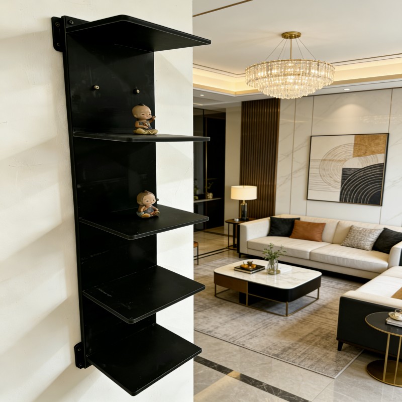 Wall-Mounted Zigzag Corner Display Shelf — thumbnail 10