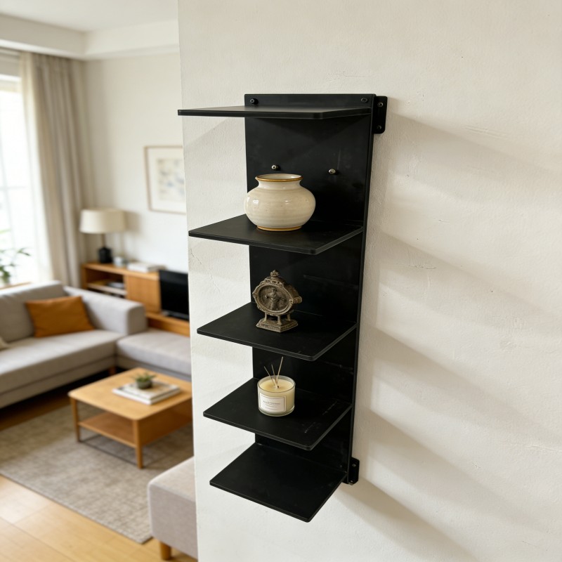 Wall-Mounted Zigzag Corner Display Shelf — thumbnail 6