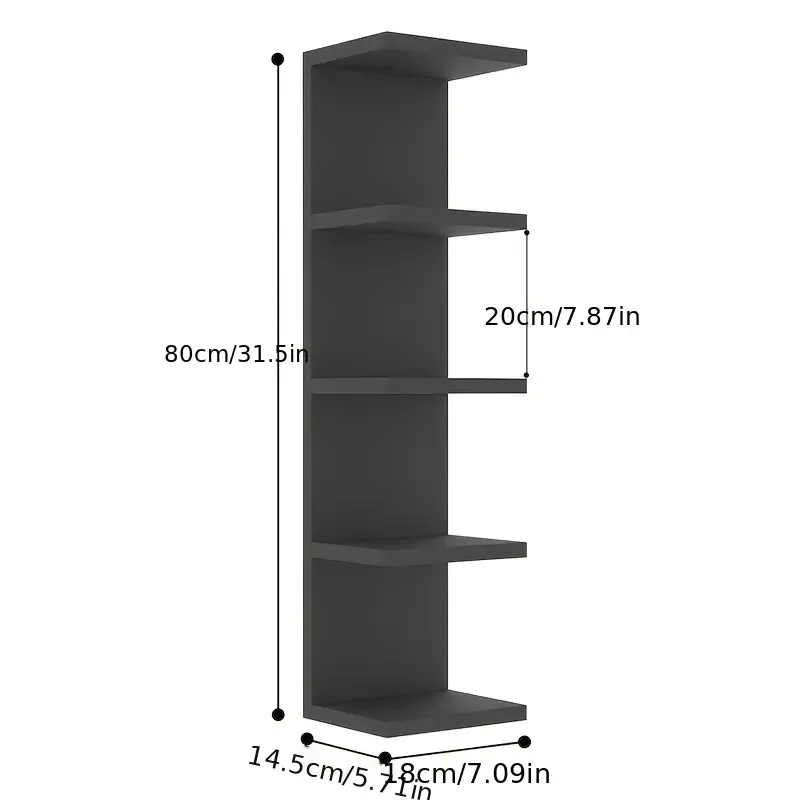 Wall-Mounted Zigzag Corner Display Shelf — thumbnail 14