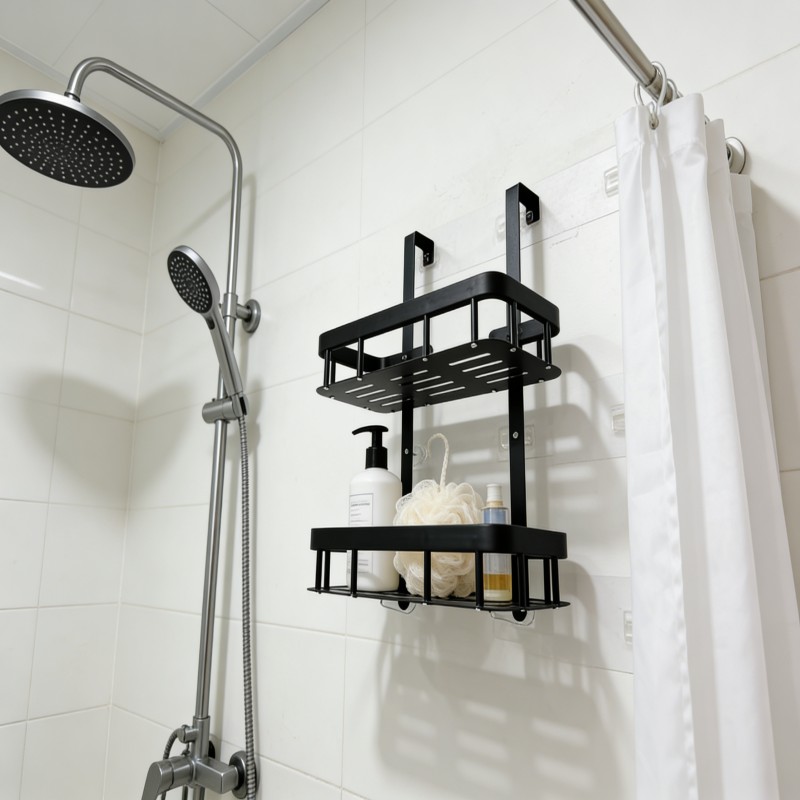 Shower Storage Caddy with Hanging Baskets — thumbnail 3