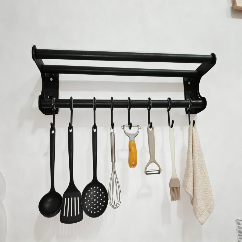 Foldable Wall Drying Rack with Hanging Hooks — thumbnail 2