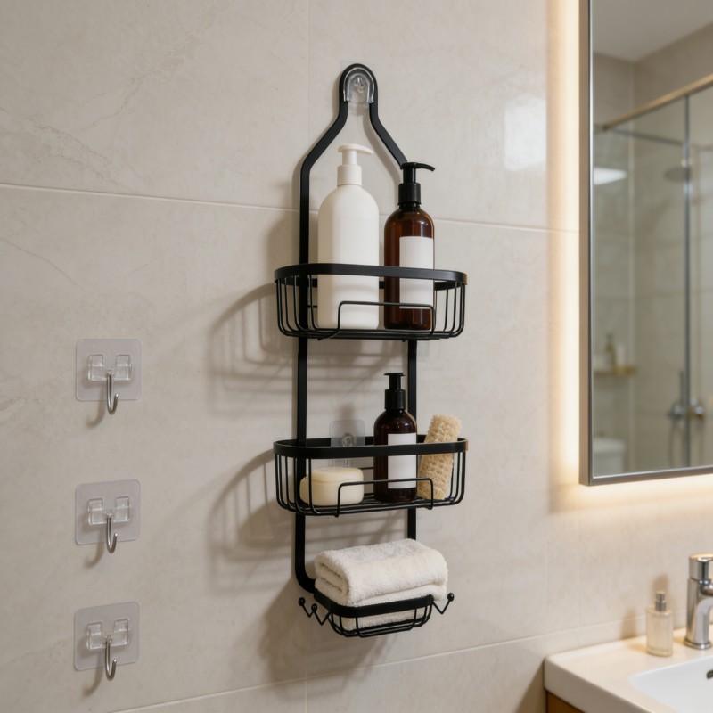Hanging Shower Caddy with Two Baskets — thumbnail 4