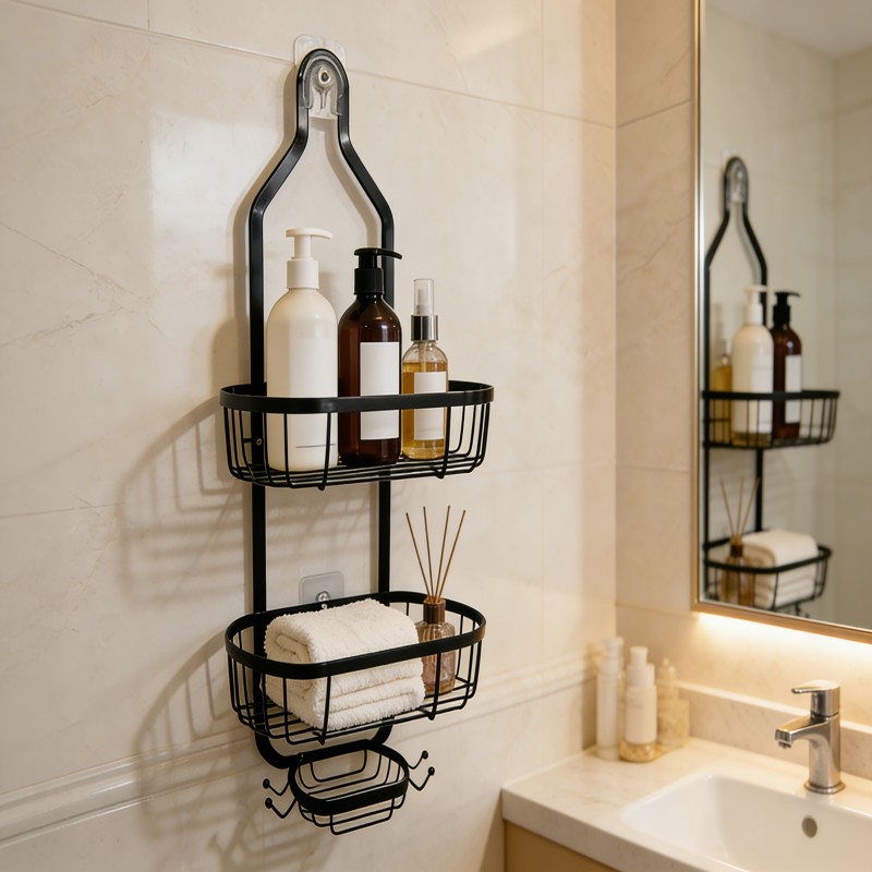 Hanging Shower Caddy with Two Baskets — thumbnail 5