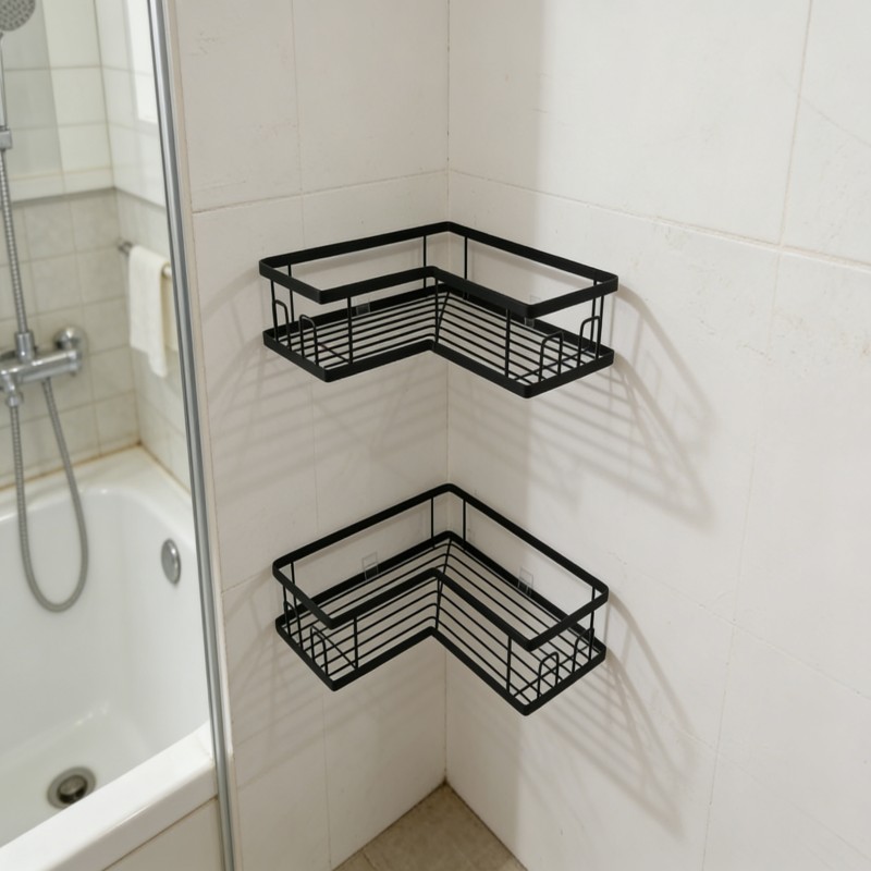 Two-Tier Corner Shower Storage Shelf — thumbnail 3