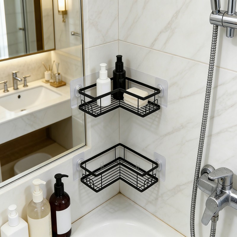 Two-Tier Corner Shower Storage Shelf — thumbnail 5