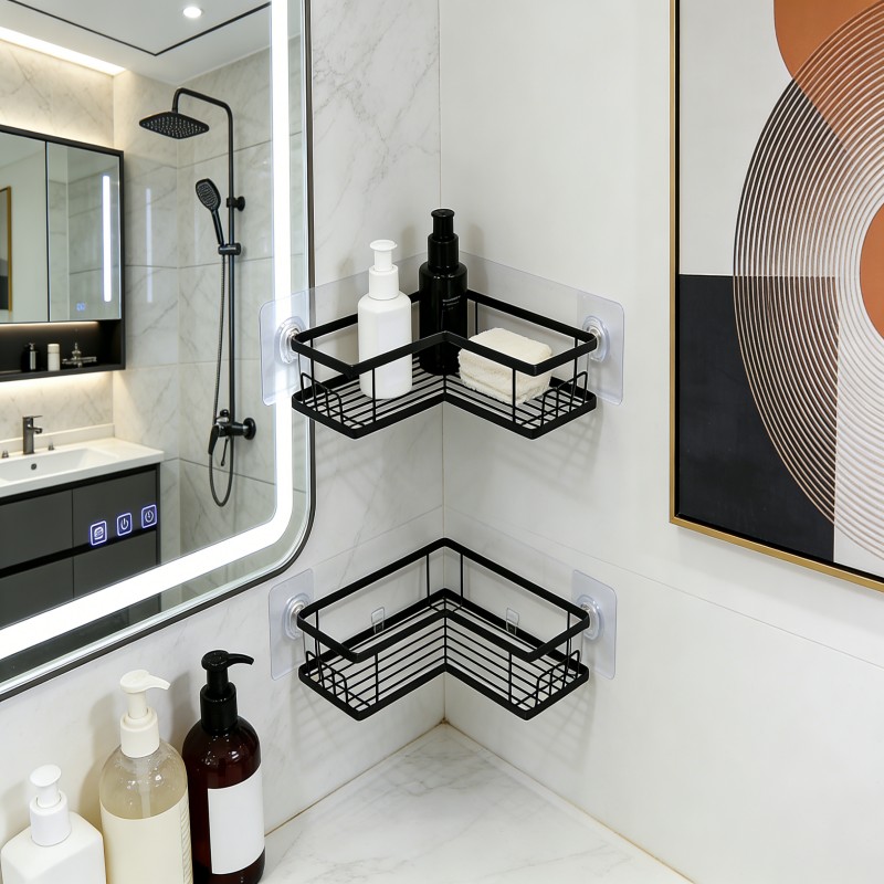 Two-Tier Corner Shower Storage Shelf — thumbnail 2