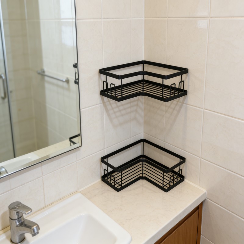 Two-Tier Corner Shower Storage Shelf — thumbnail 6