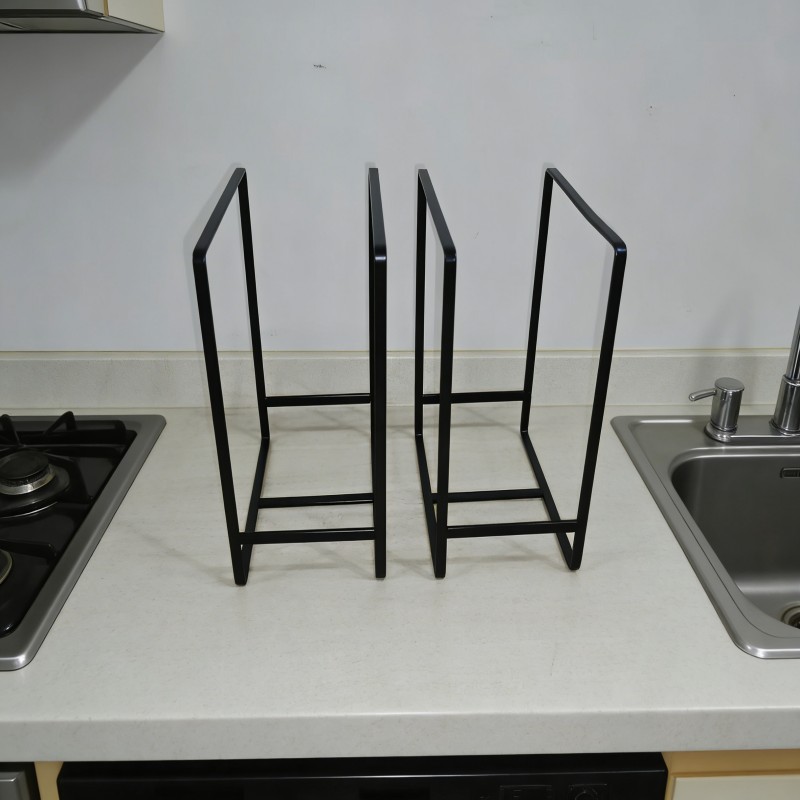 Cabinet Dish Storage Rack with Dividers — thumbnail 7