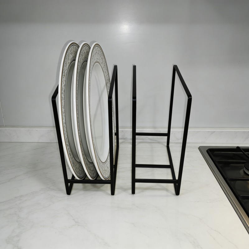 Cabinet Dish Storage Rack with Dividers — thumbnail 11