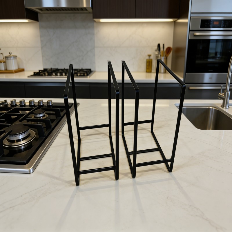 Cabinet Dish Storage Rack with Dividers — thumbnail 6