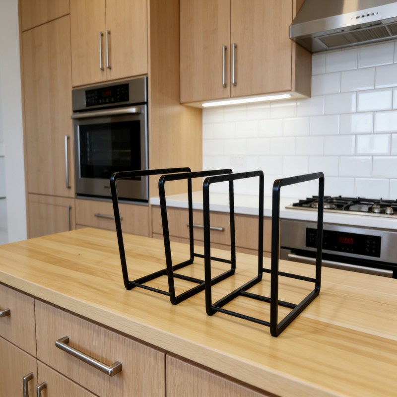 Cabinet Dish Storage Rack with Dividers — thumbnail 4