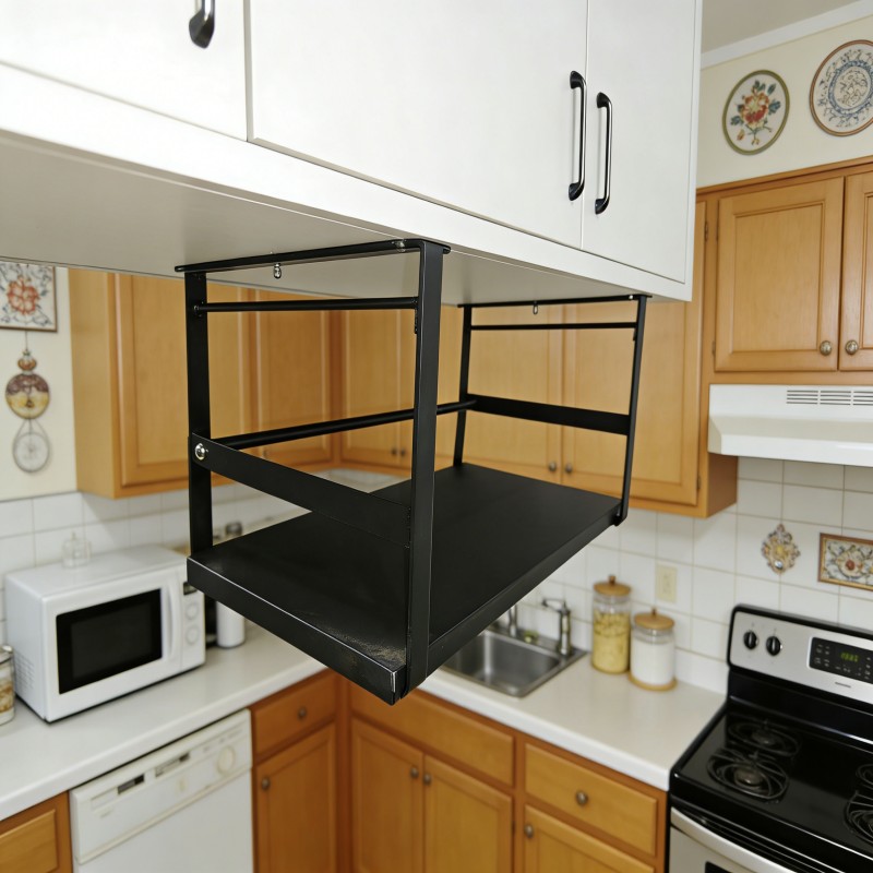 Under-Cabinet Pull-Down Storage Basket — thumbnail 4