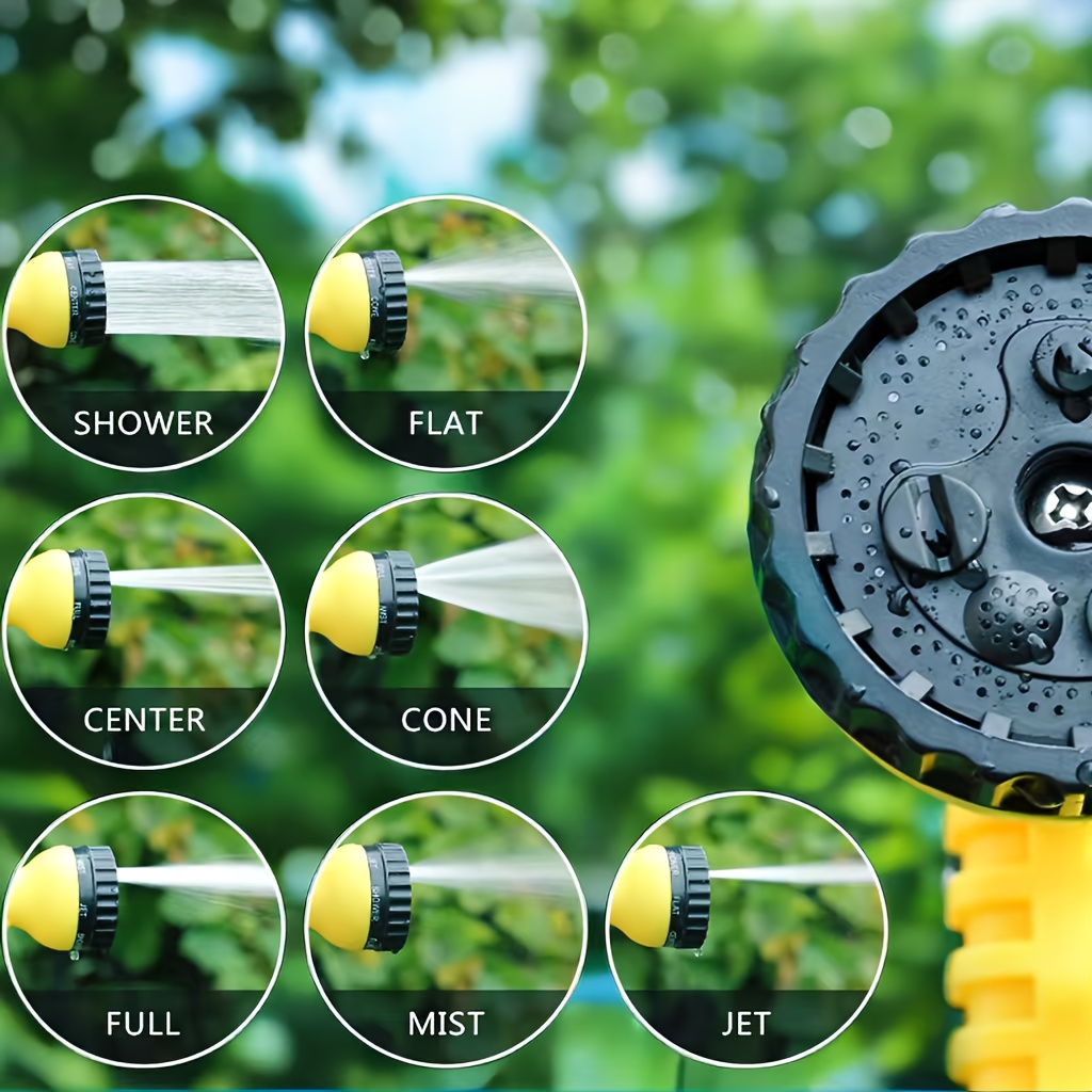Garden Hose Spray Nozzle with Connector Accessories — thumbnail 3