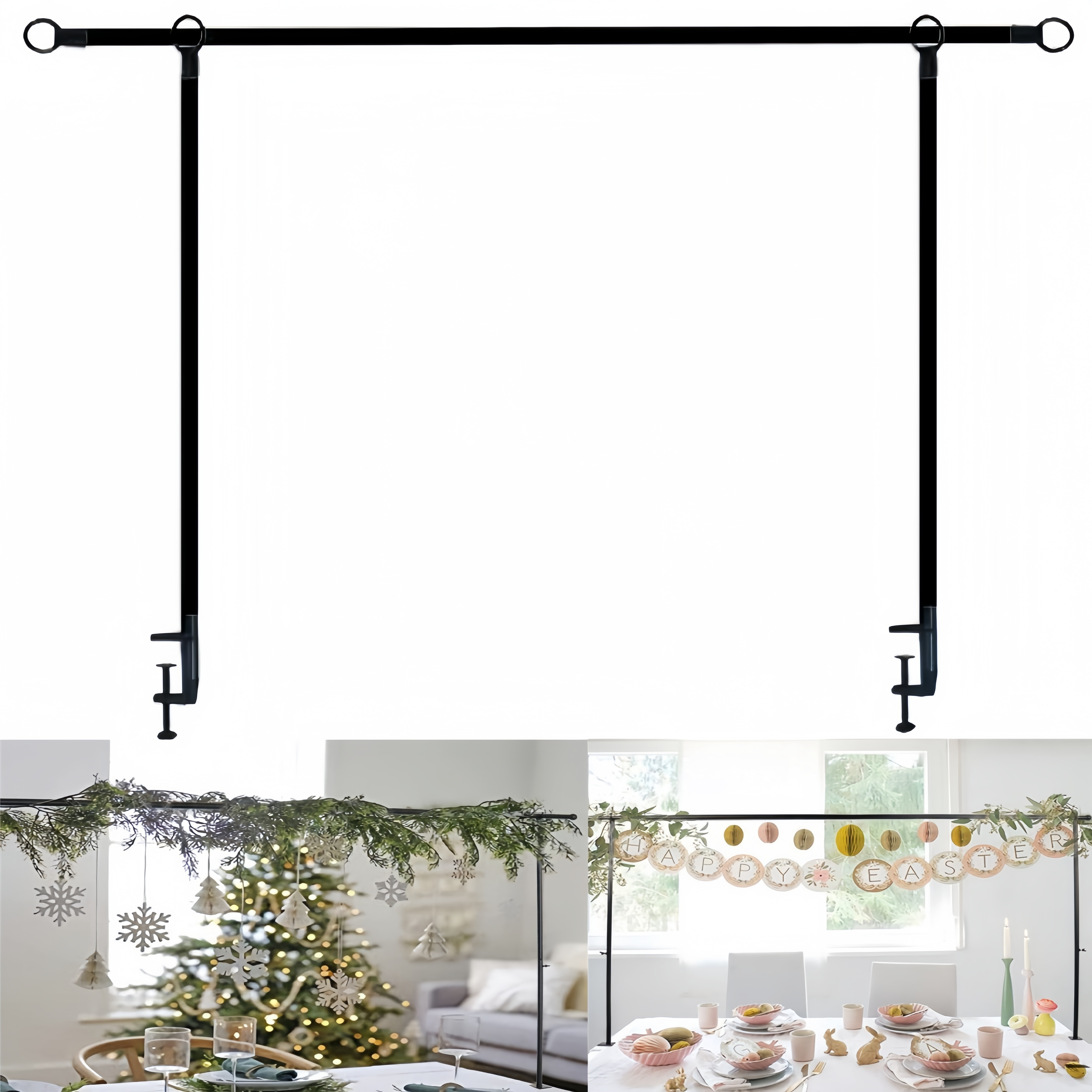 Adjustable Curtain Rod Support System — thumbnail 4