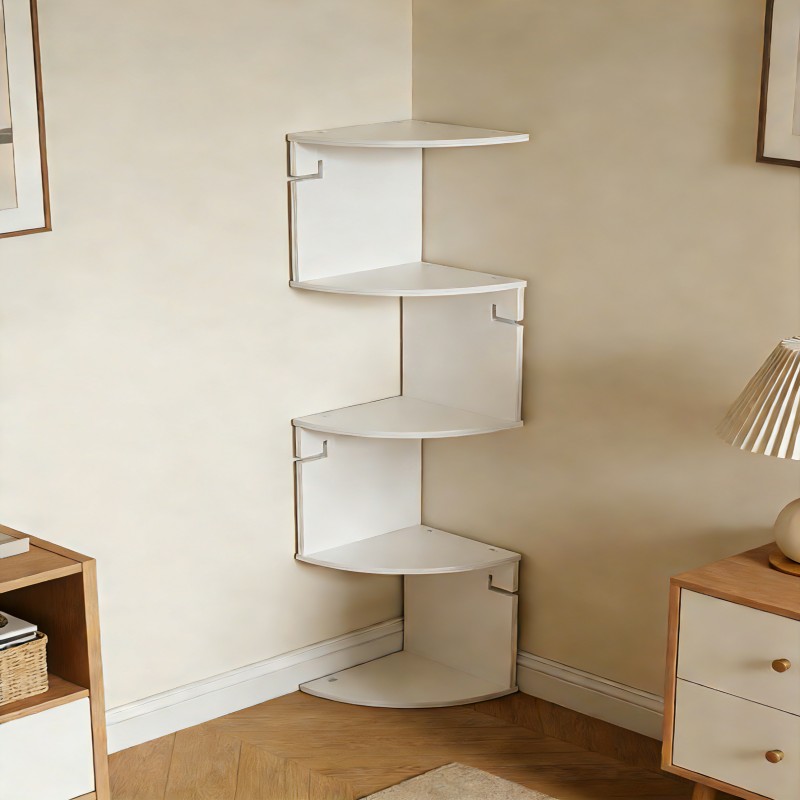Wall Corner Shelf with Open Compartments — thumbnail 5