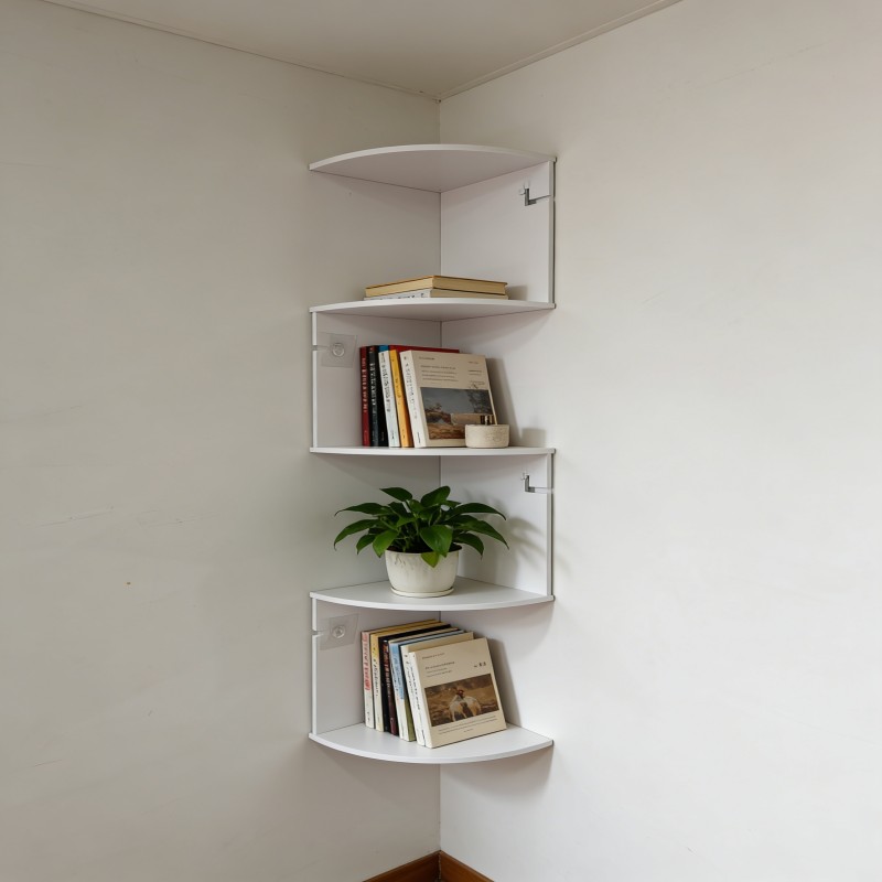 Wall Corner Shelf with Open Compartments — thumbnail 7