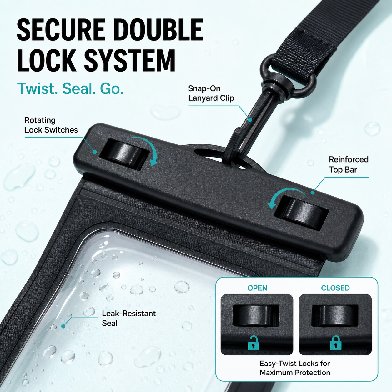 Waterproof Phone Pouch for Beach and Pool — thumbnail 4