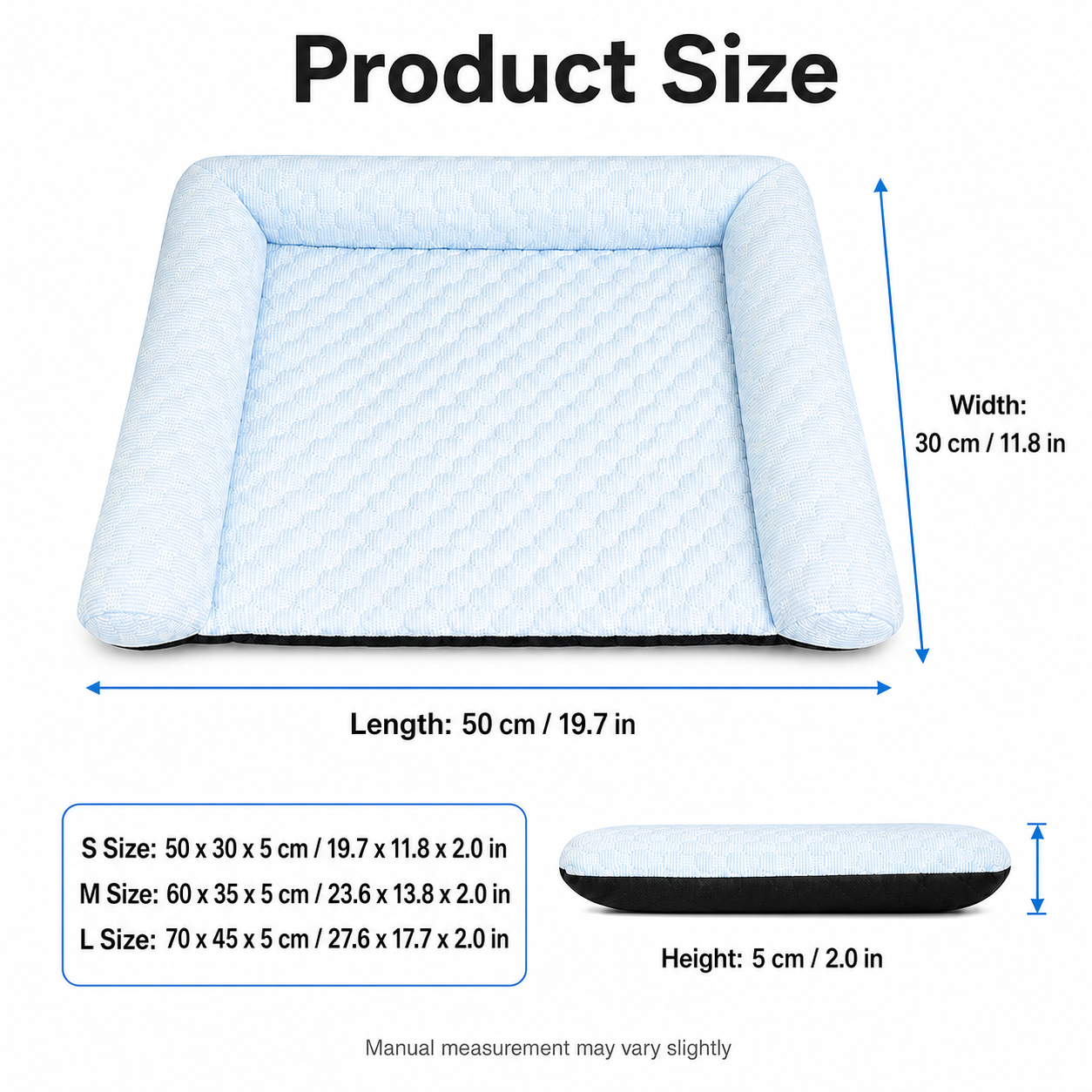 Pet Resting Mat with Raised Bolster Edges — thumbnail 12