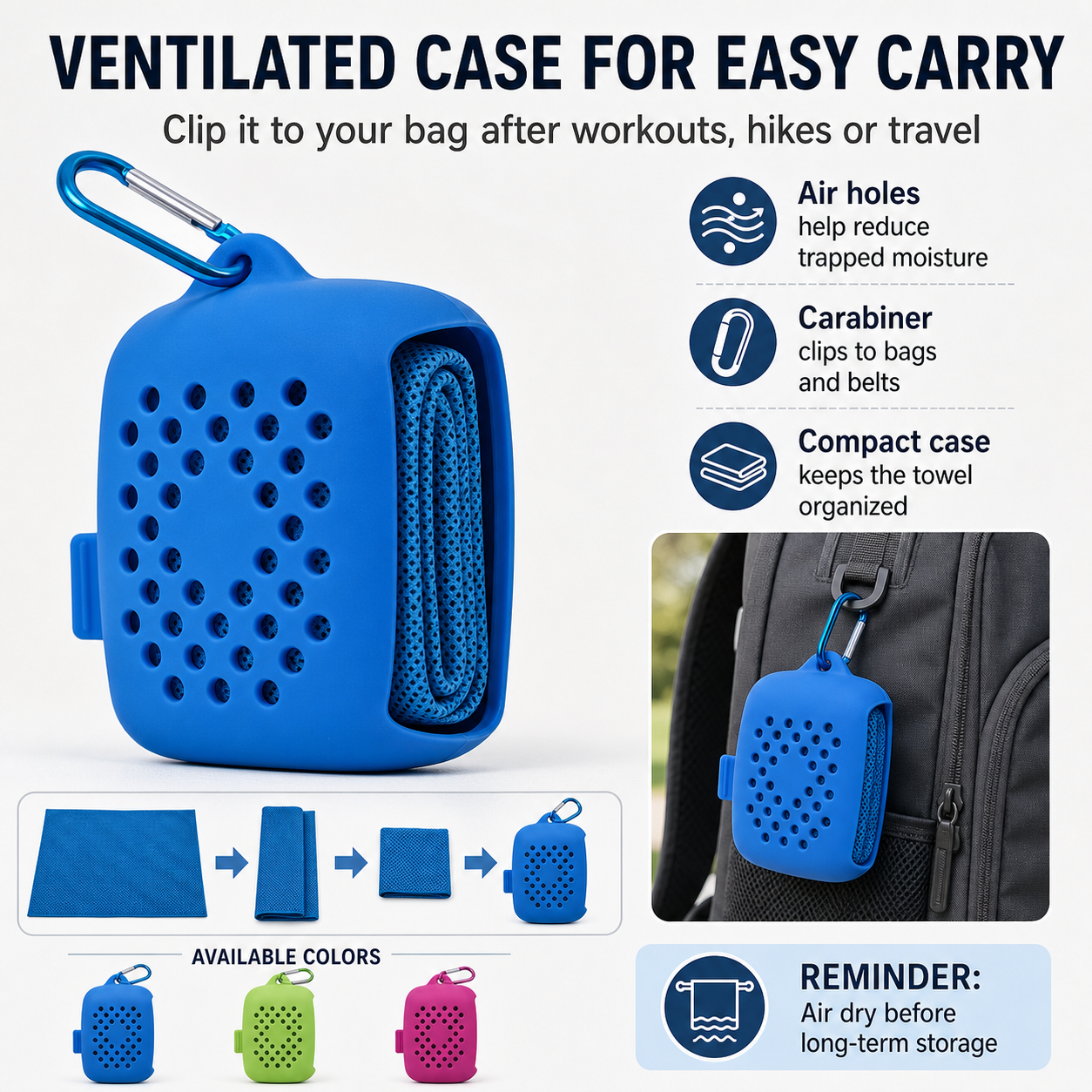 Cooling Sports Towel with Carry Case — thumbnail 9