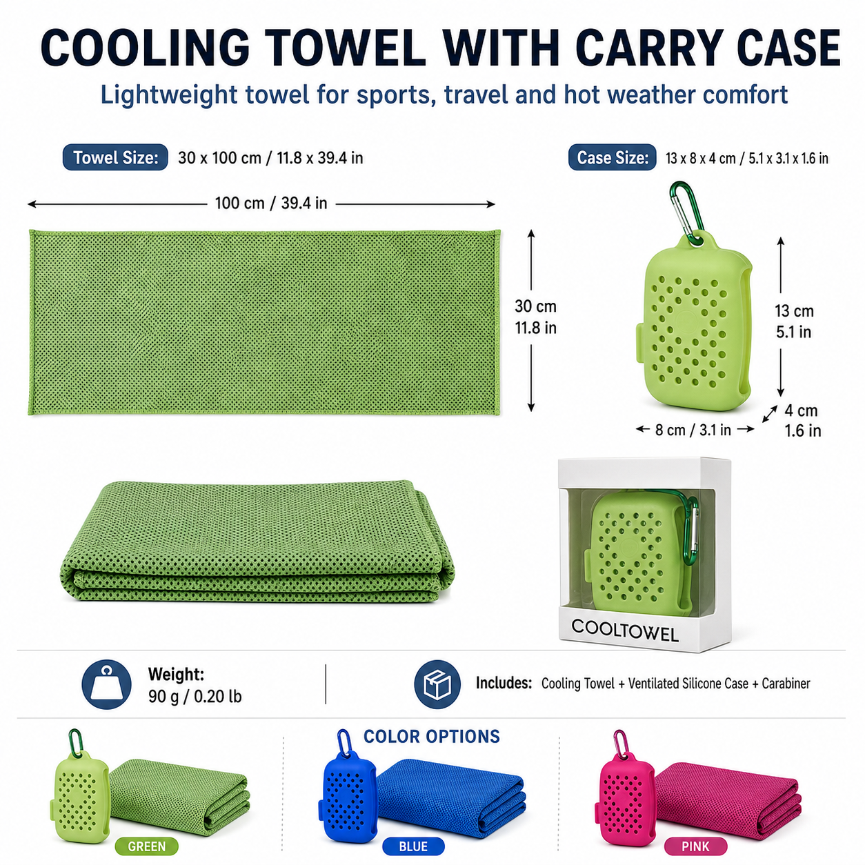 Cooling Sports Towel with Carry Case — thumbnail 8
