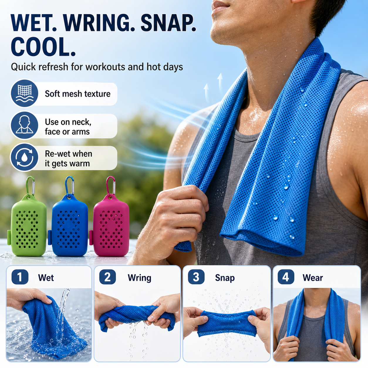 Cooling Sports Towel with Carry Case — thumbnail 13