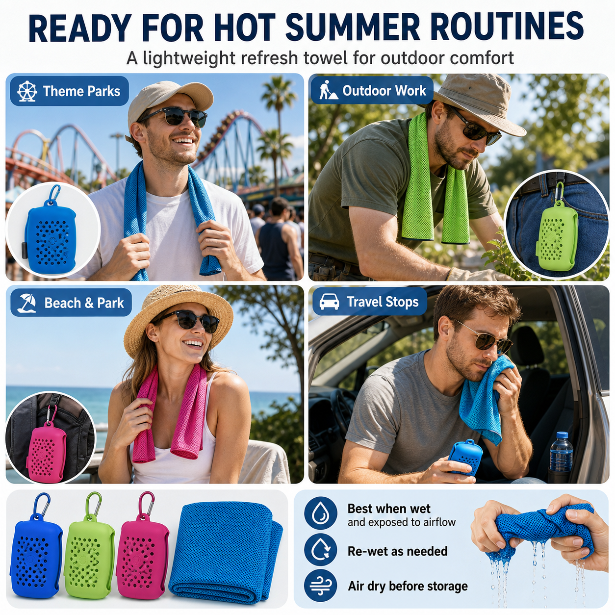 Cooling Sports Towel with Carry Case