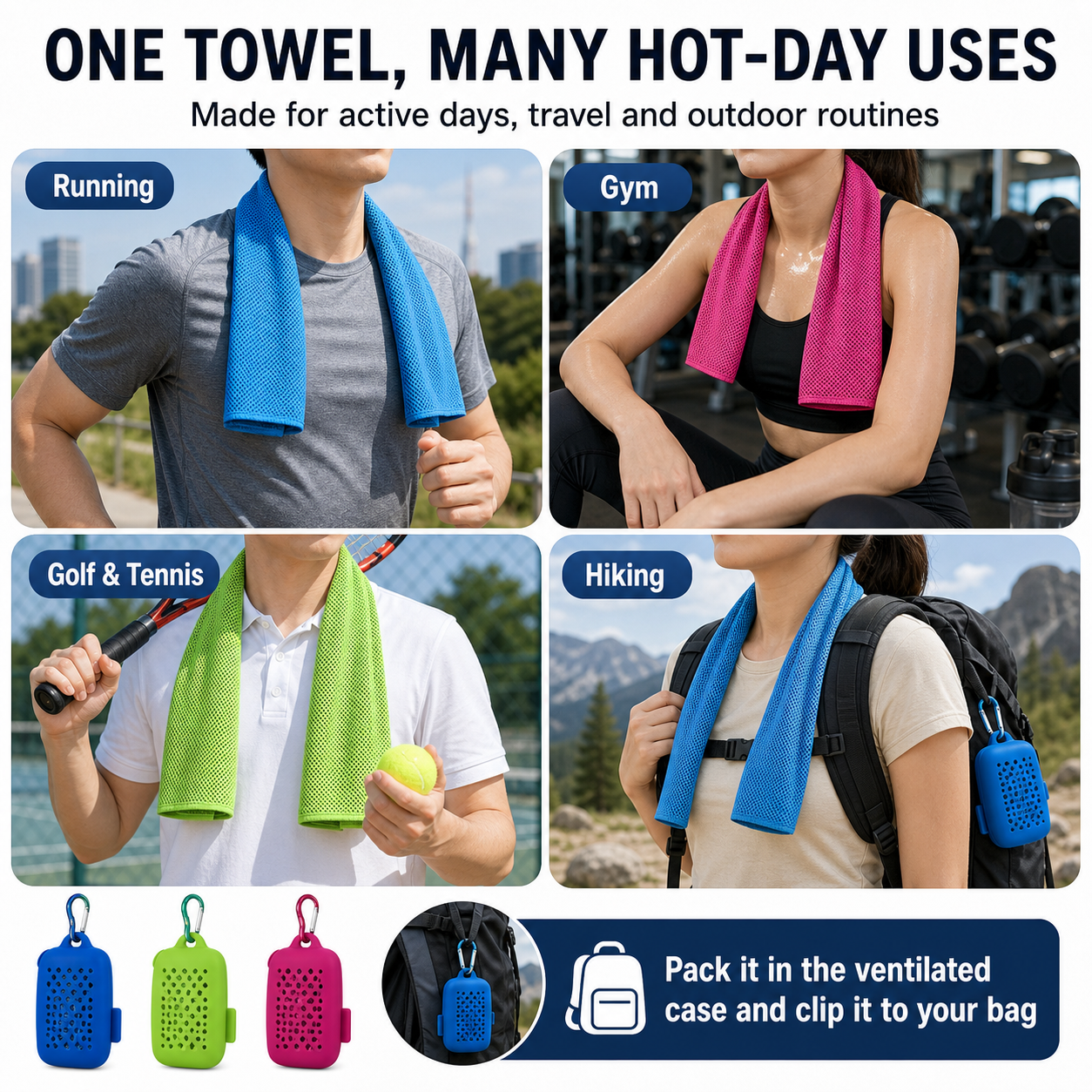 Cooling Sports Towel with Carry Case — thumbnail 14
