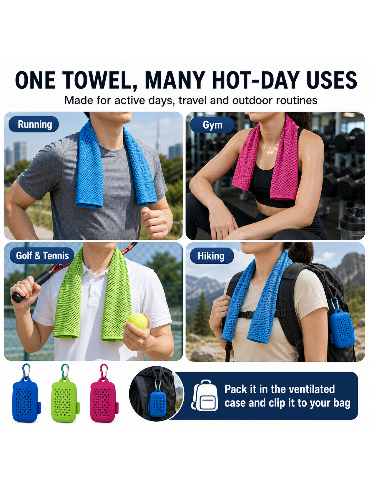 Cooling Sports Towel with Carry Case — thumbnail 2