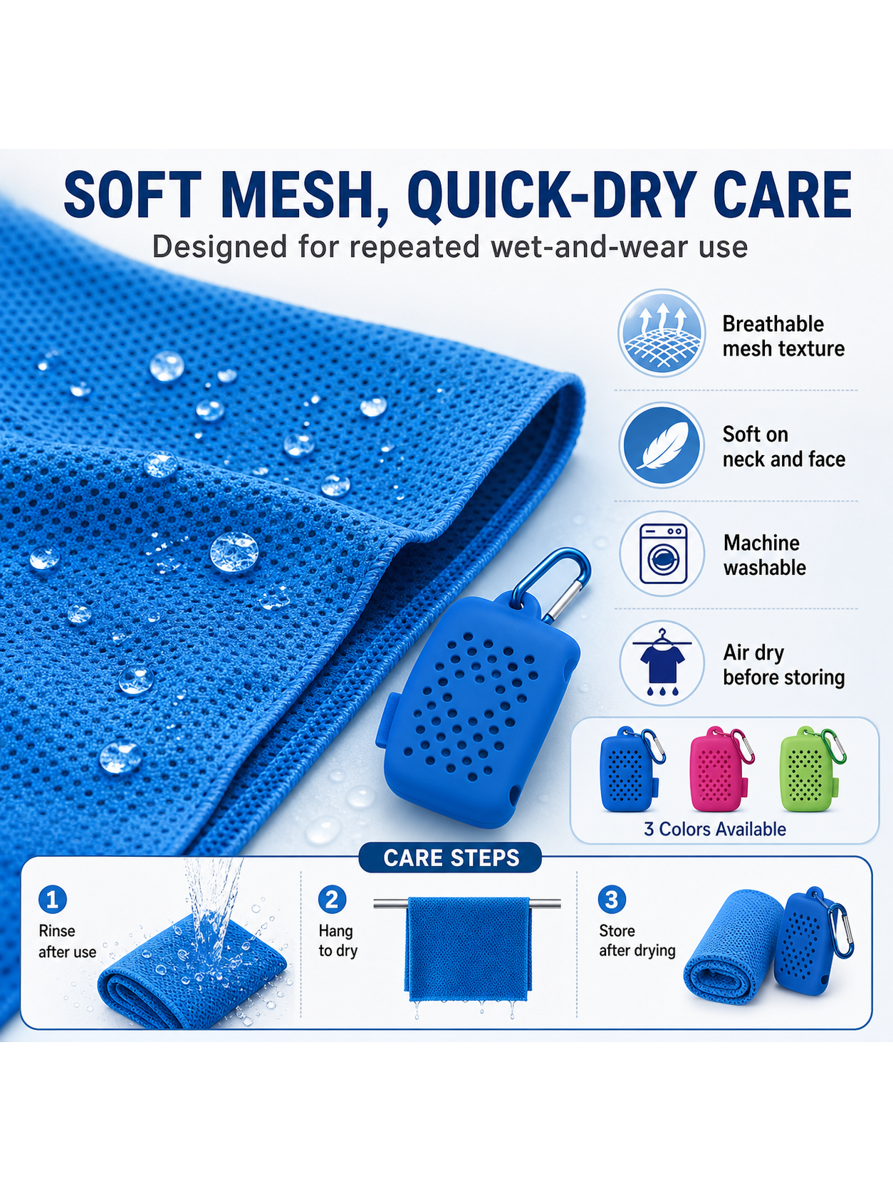 Cooling Sports Towel with Carry Case — thumbnail 6