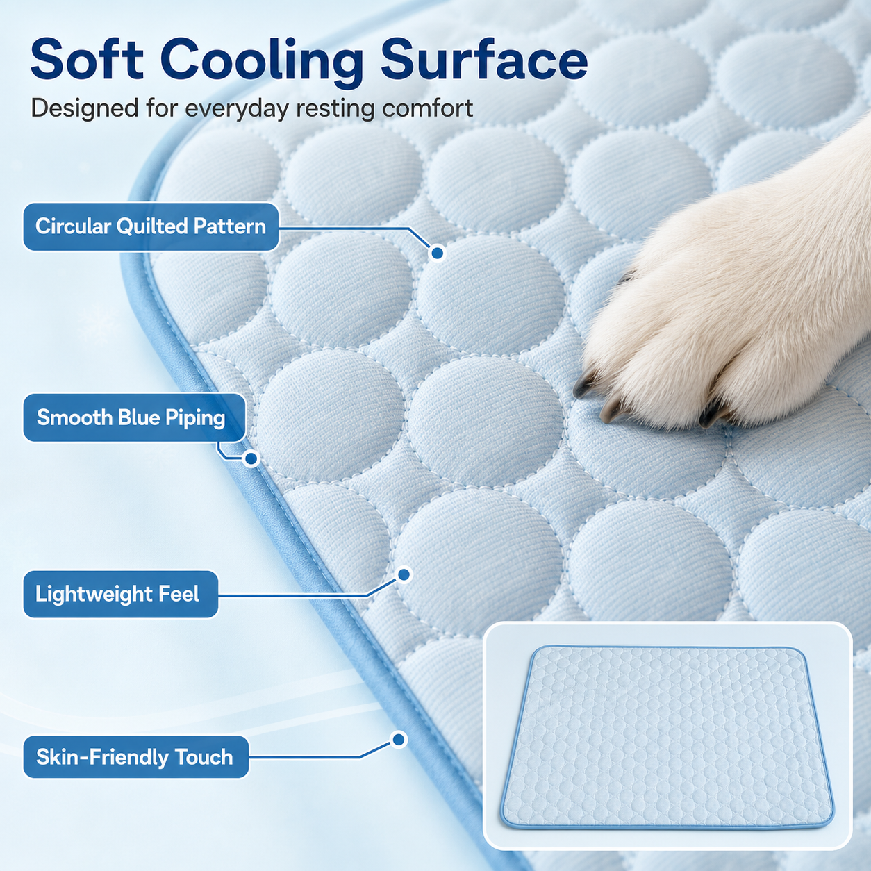 Quilted Pet Cooling Mat — thumbnail 2