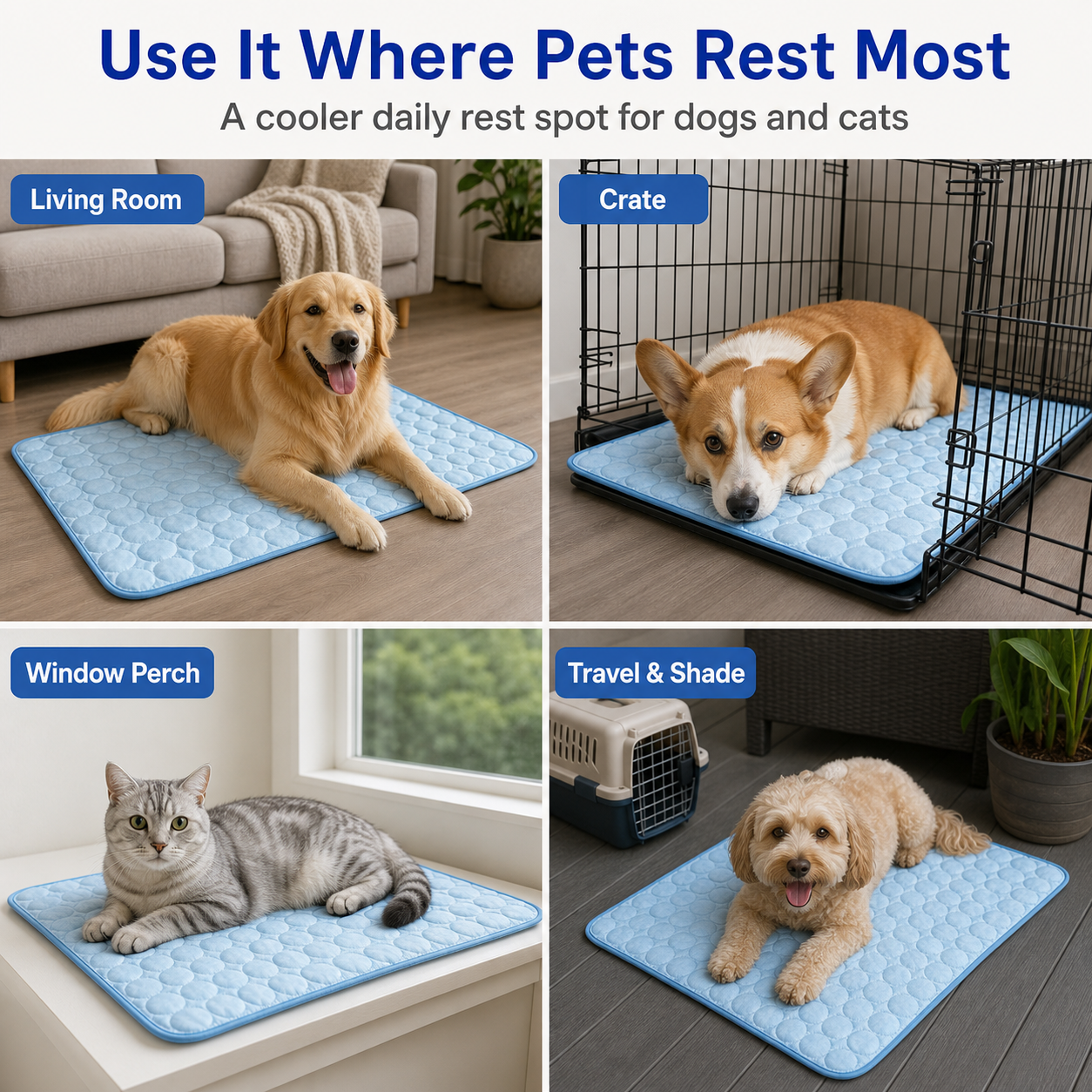Quilted Pet Cooling Mat — thumbnail 4