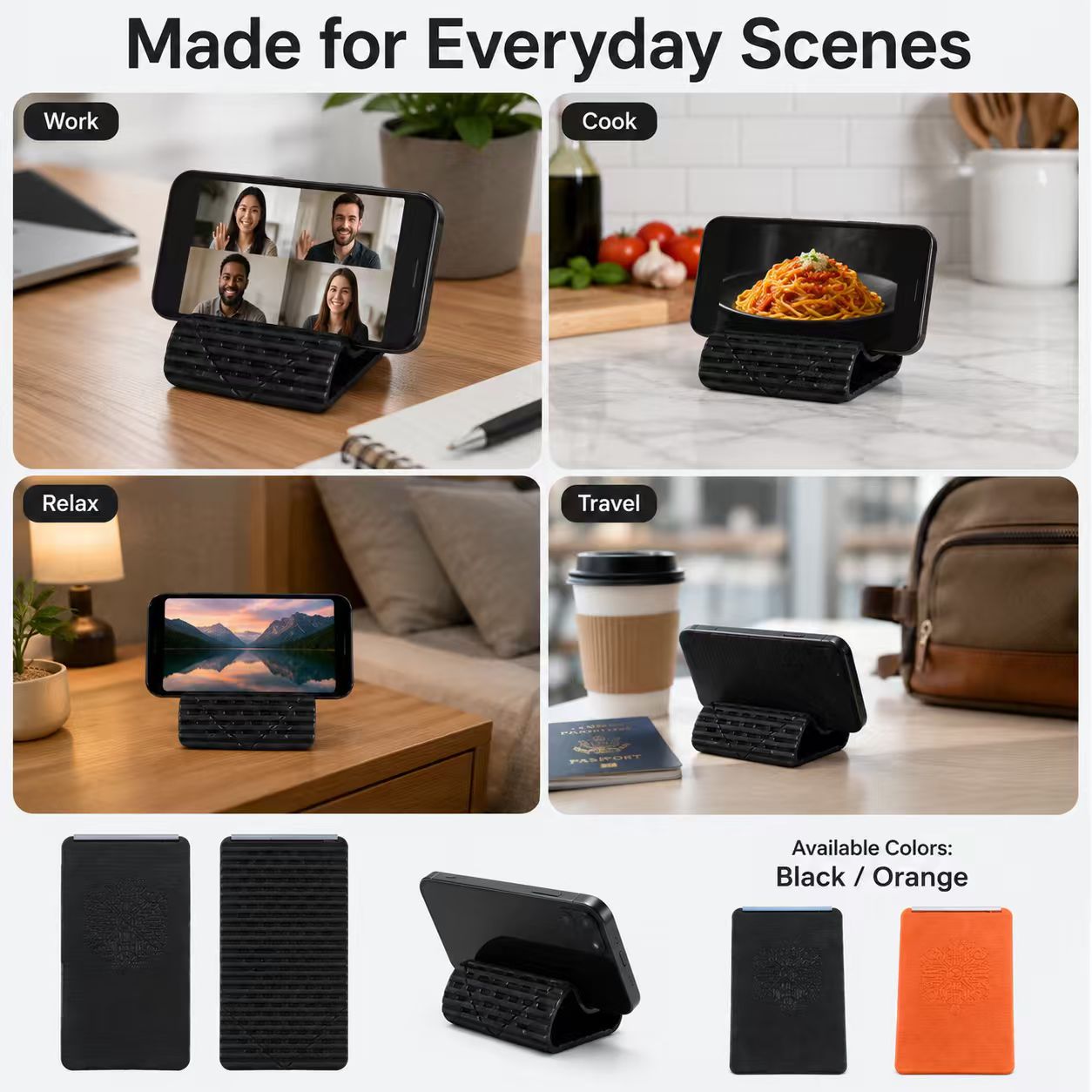 Foldable Silicone Phone Stand — thumbnail 3