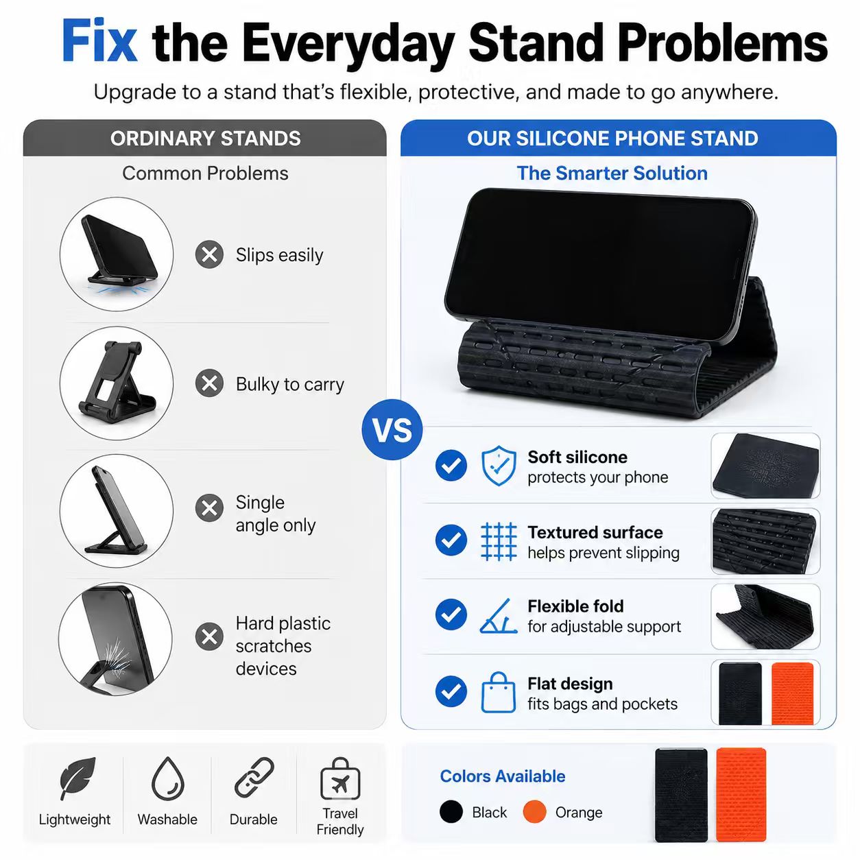 Foldable Silicone Phone Stand