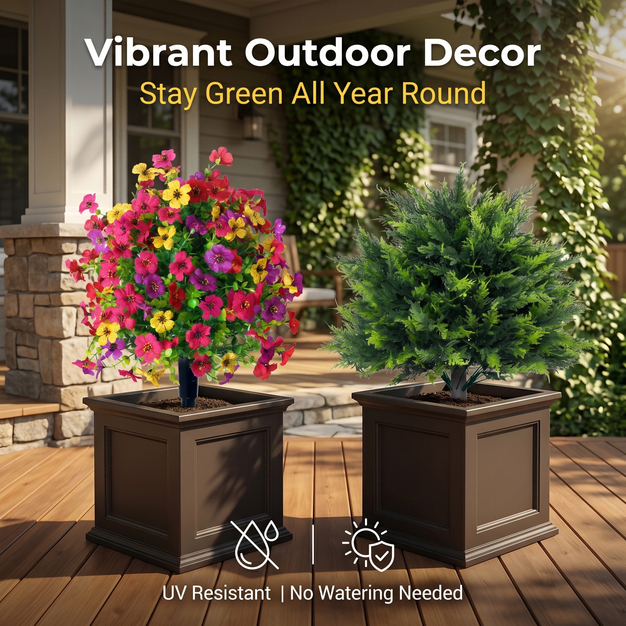 Artificial Greenery Stems for Garden Decoration — image 1