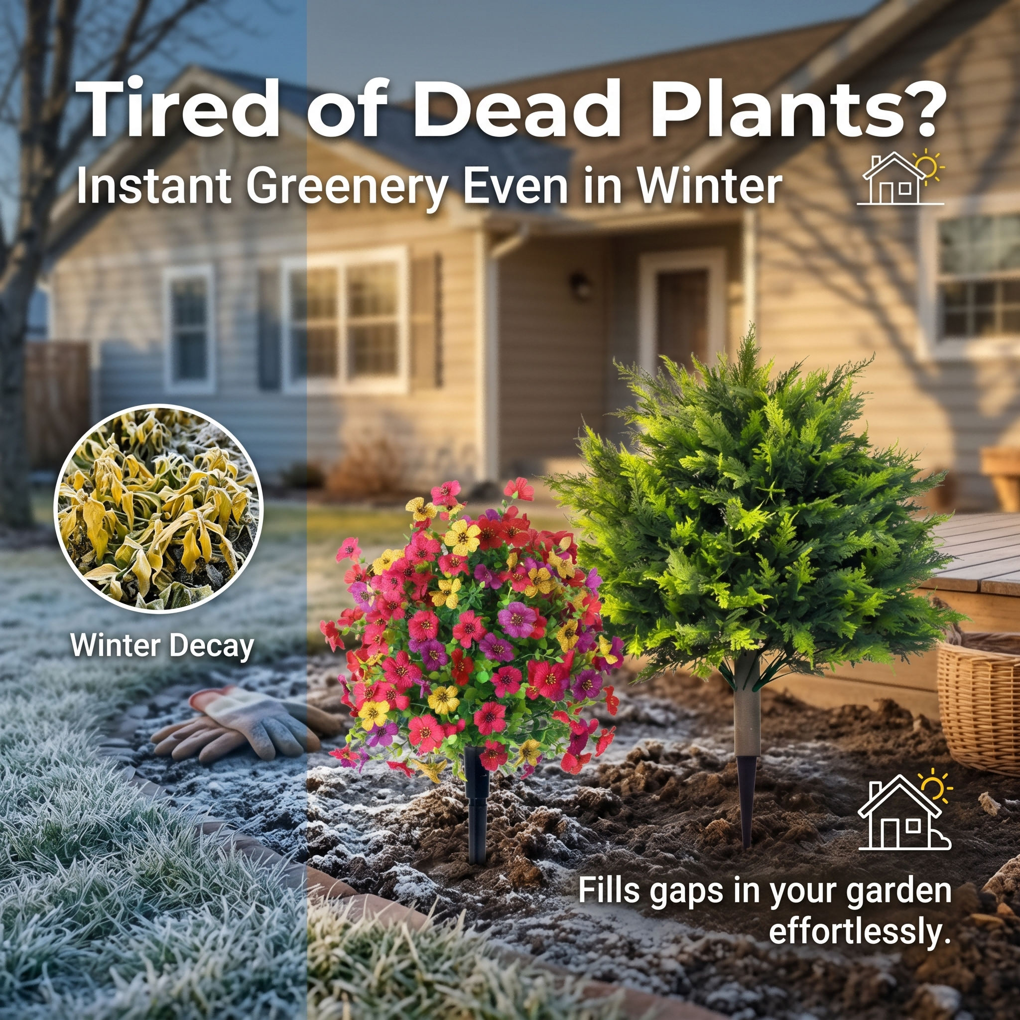 Artificial Greenery Stems for Garden Decoration — thumbnail 3
