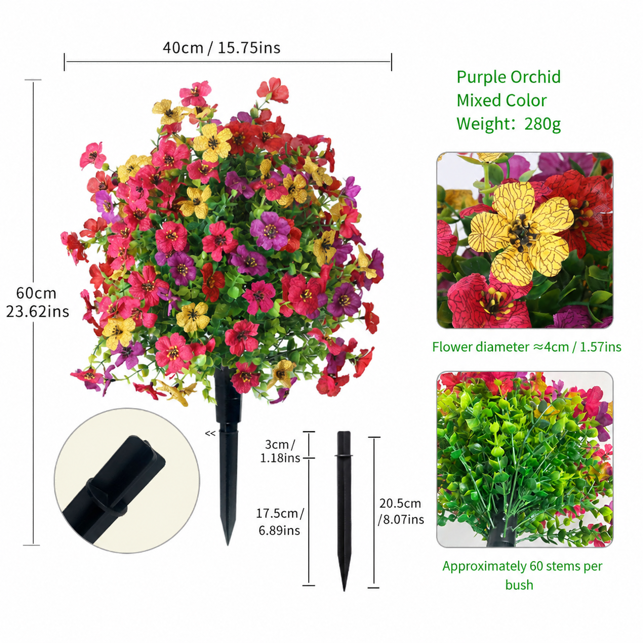 Artificial Greenery Stems for Garden Decoration — thumbnail 5