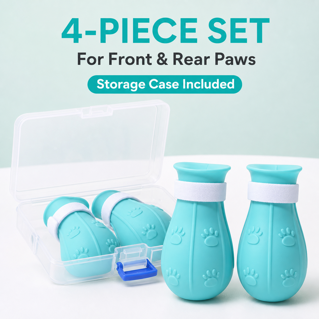 Adjustable Silicone Cat Bathing Paw Covers — thumbnail 2