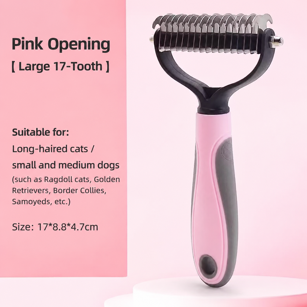 Double-Sided Pet Grooming and Dematting Comb — thumbnail 7