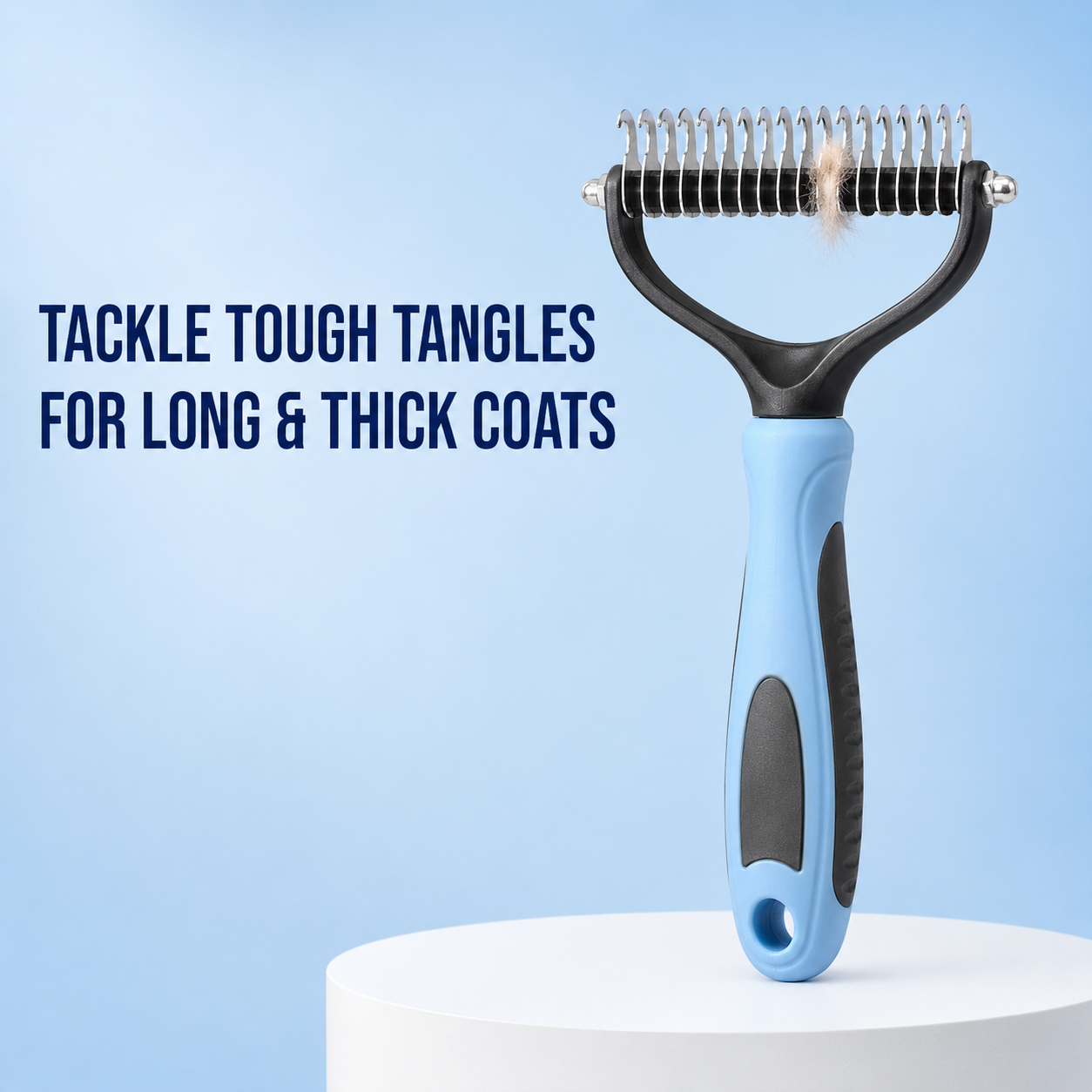 Double-Sided Pet Grooming and Dematting Comb — thumbnail 2