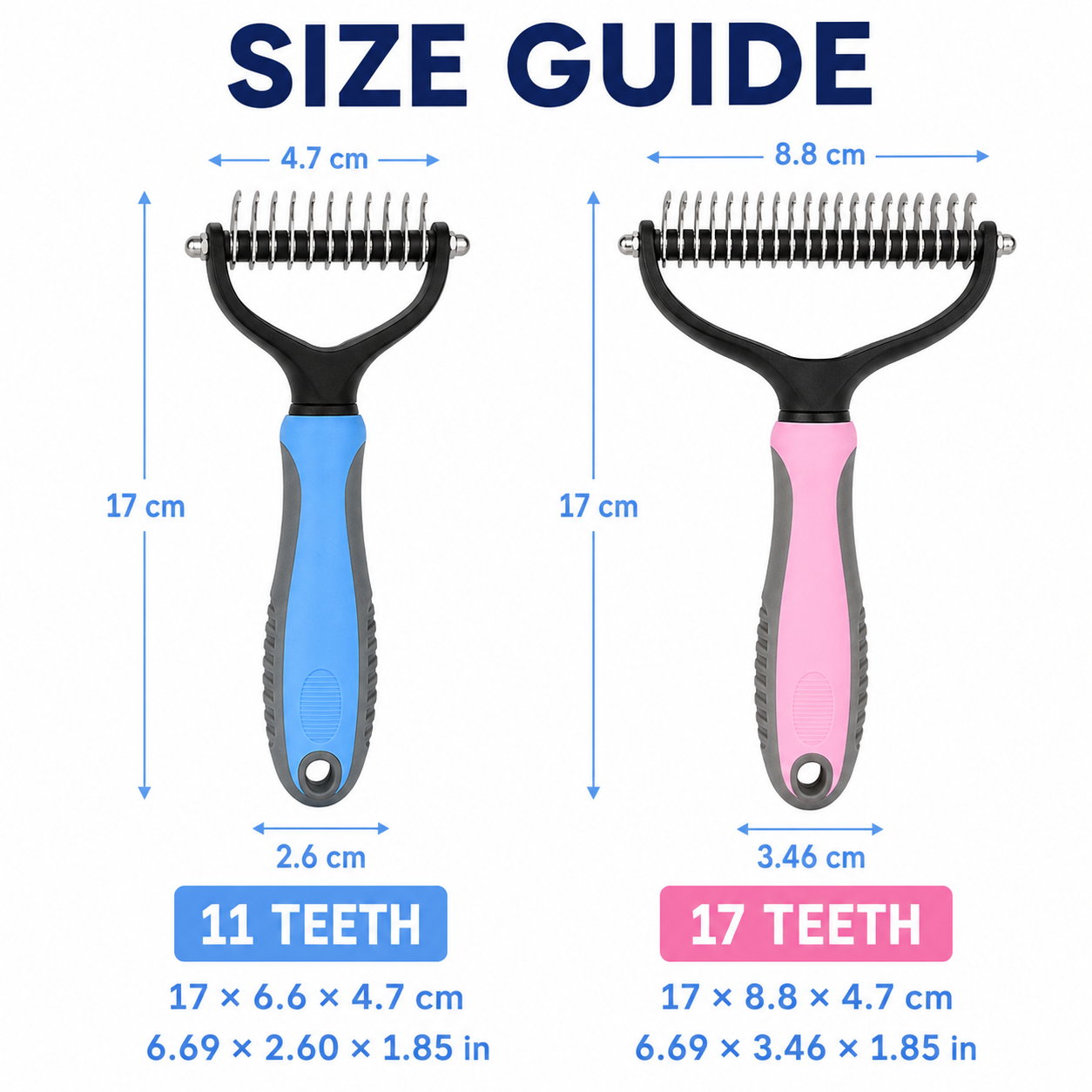 Double-Sided Pet Grooming and Dematting Comb — thumbnail 5