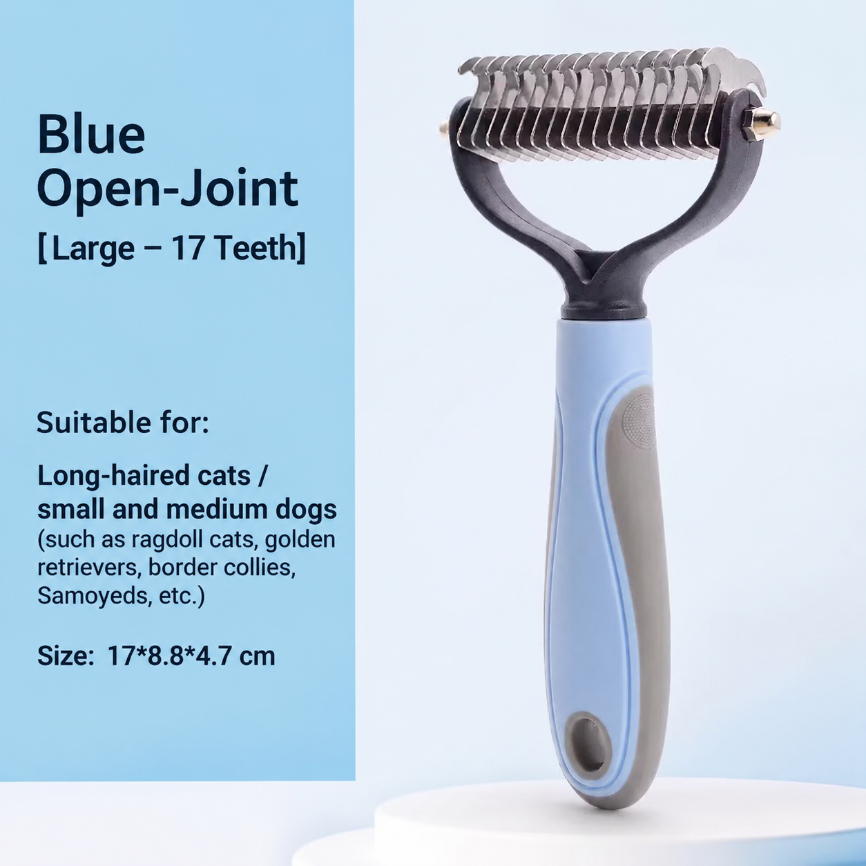 Double-Sided Pet Grooming and Dematting Comb — thumbnail 9